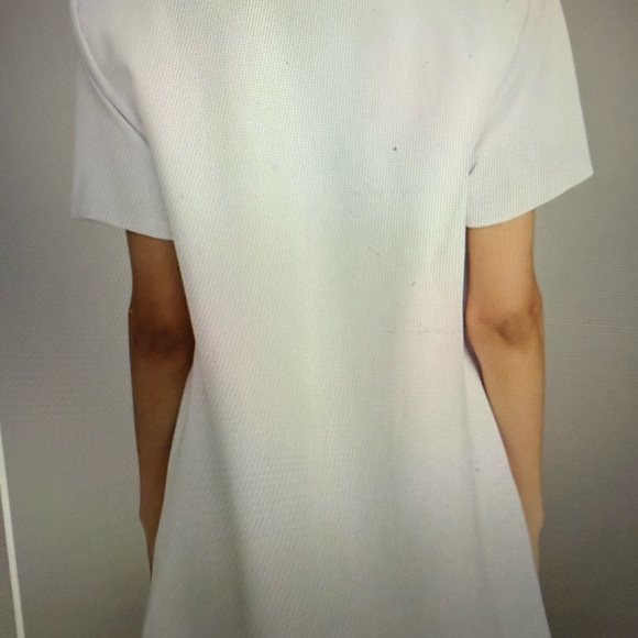 AREA White Dress with Crystal Detail - Picture 6 of 12